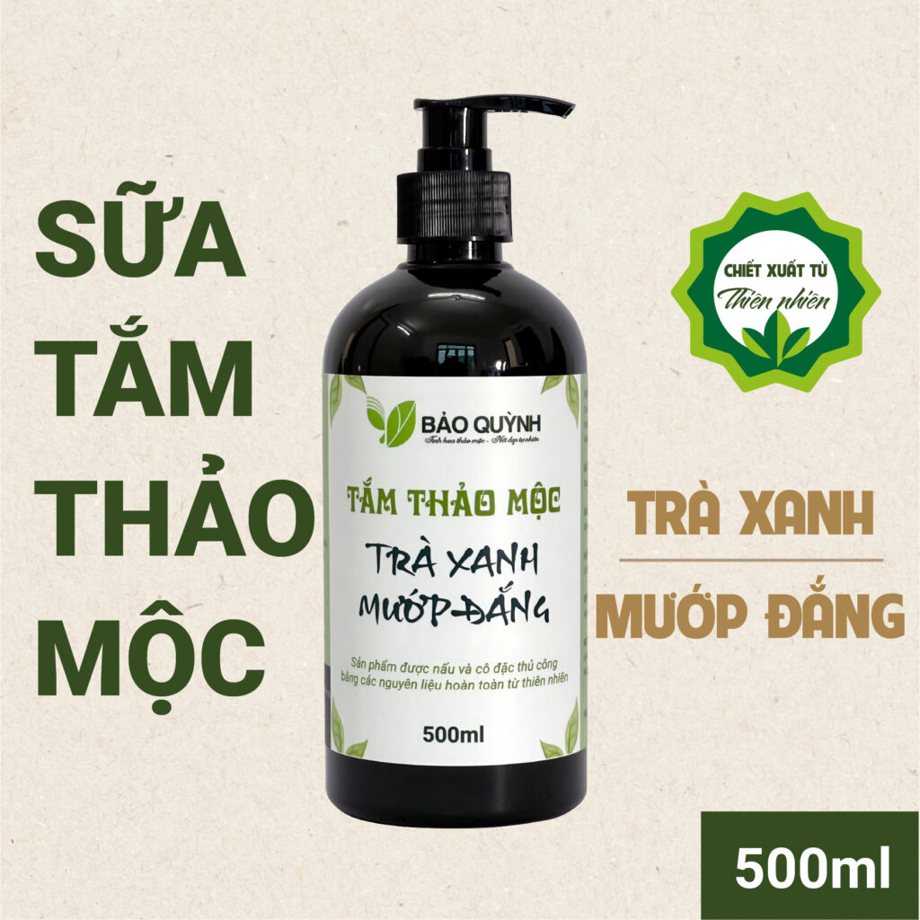 Sữa tắm thảo mộc Trà xanh Mướp đắng 500ml