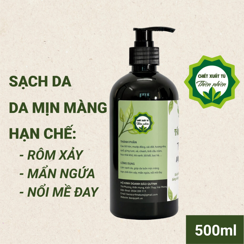 Sữa tắm thảo mộc Trà xanh Mướp đắng 500ml